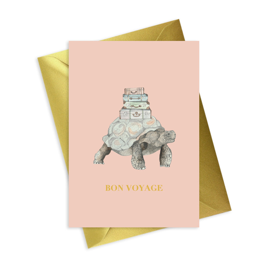 Animal Bon Voyage Tortoise Card