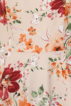Load image into Gallery viewer, Ariana Orange Floral Swing Dress