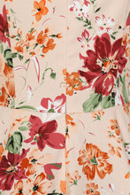Load image into Gallery viewer, Ariana Orange Floral Swing Dress