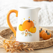 Load image into Gallery viewer, Autumn Pumpkin Flower Jug