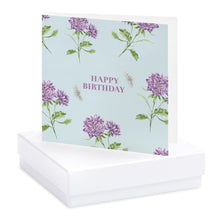 Load image into Gallery viewer, BB Earrings &amp; Card Box Happy Birthday Blue
