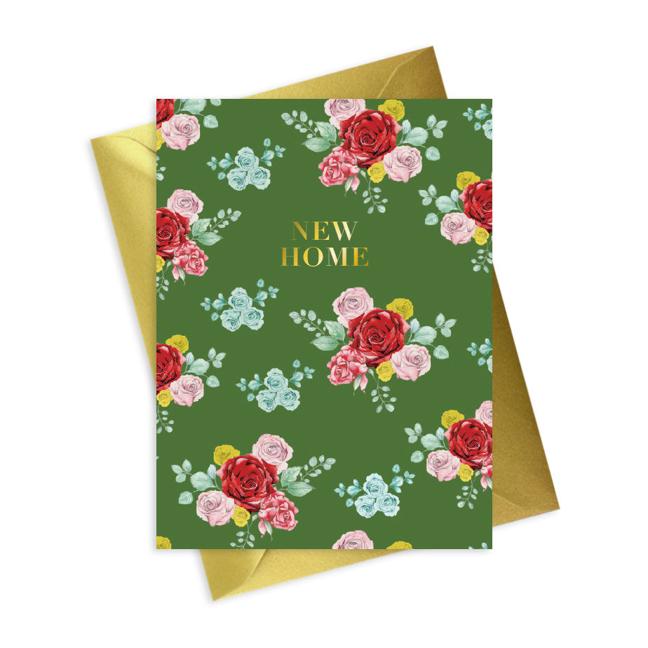 Bright Blooms New Home Card