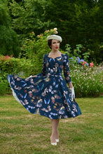 Load image into Gallery viewer, Bambi Teal Butterfly Swing Dress