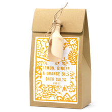 Load image into Gallery viewer, Agnes & Cat Bath Salts Lemon, Ginger & Orange Oils