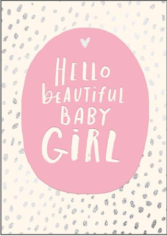 Bijou Baby Girl Card