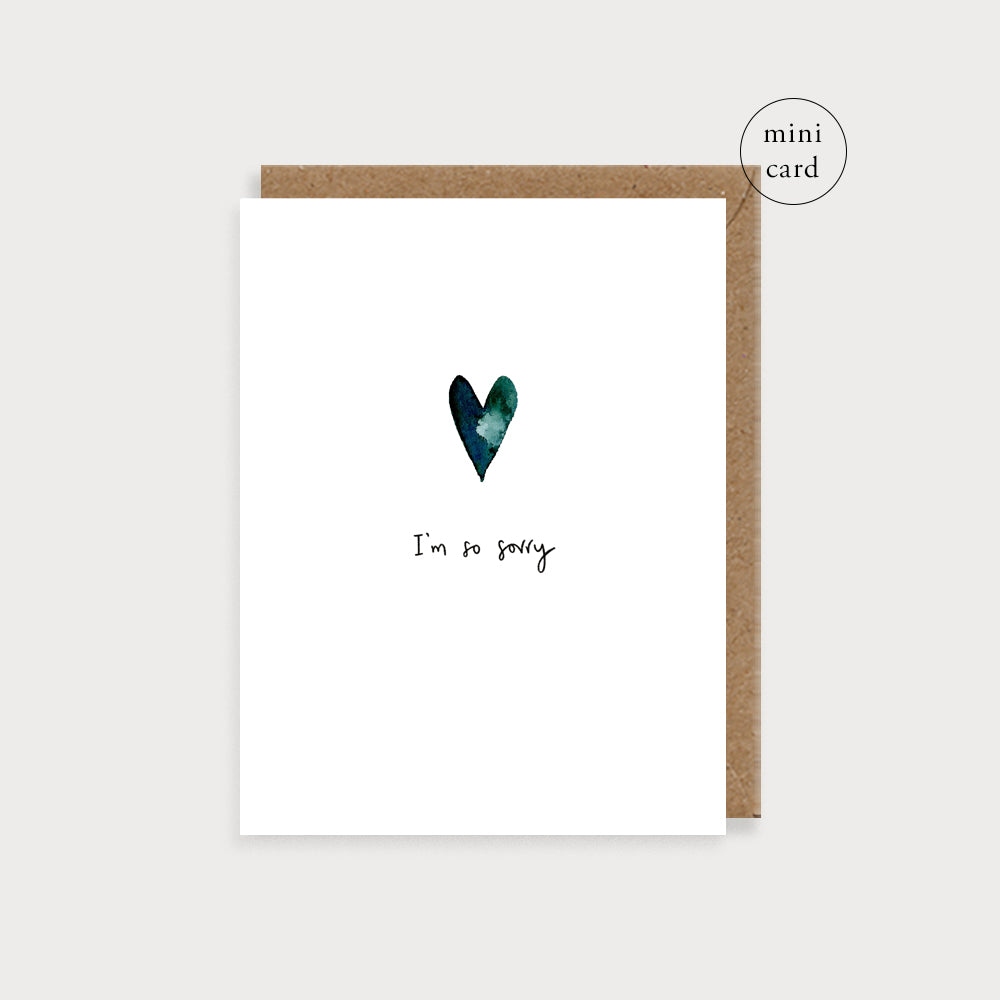 Bijou Heart So Sorry Mini Card