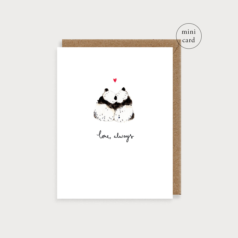 Bijou Pandas Love Always Mini Card