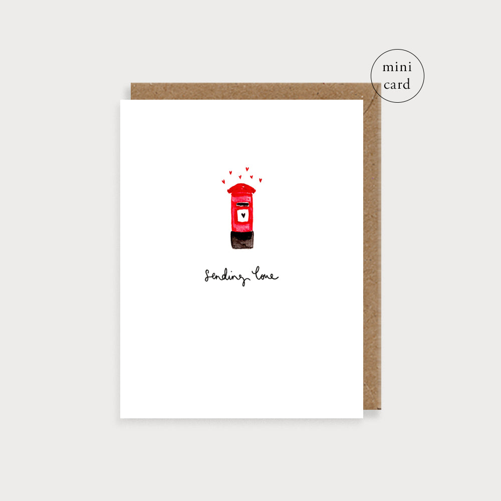 Bijou Sending Love Postbox Mini Card