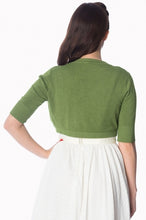 Load image into Gallery viewer, Plain Bolero Short Sleeve Green
