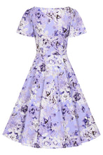 Load image into Gallery viewer, Bonnie Lilac Floral Swing Dress