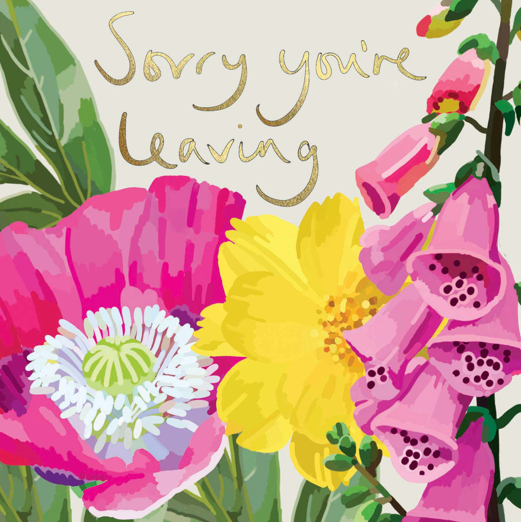 Botanical Sorry You're Leaving Card