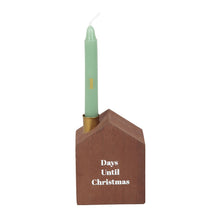 Load image into Gallery viewer, Christmas Countdown 24 Mini Advent Candles & Holder FIRST CANDLE DAMAGED SALE