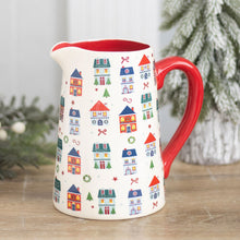 Load image into Gallery viewer, Christmas Houses Flower Jug