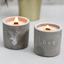 Load image into Gallery viewer, Concrete Soy Candle Love Purple Fig & Cassis