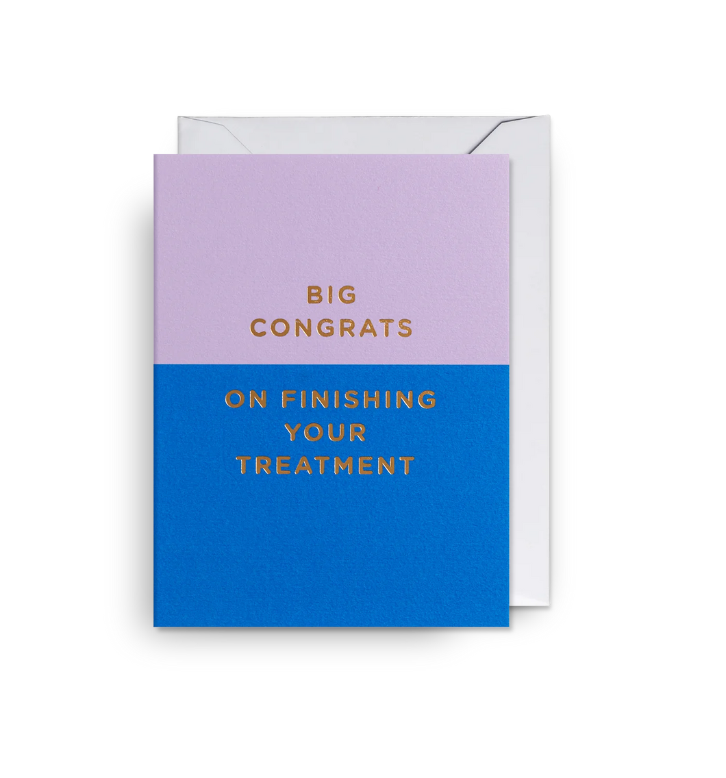 Mini Card Congrats On Finishing Your Treatment