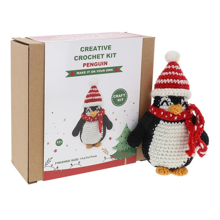 Crochet Craft Kit Christmas Penguin