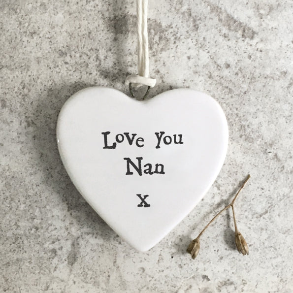 East Of India Small Heart Love You Nan