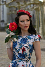 Load image into Gallery viewer, Elowen Cream Floral Swing Dress