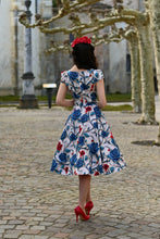 Load image into Gallery viewer, Elowen Cream Floral Swing Dress