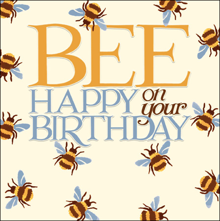 Emma Bridgewater Bee Happy Birthday Card
