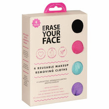 Load image into Gallery viewer, Erase Your Face Make Up Removal Cloths 4 Set
