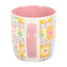 Load image into Gallery viewer, Floral Patchwork Ceramic Mug