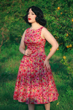 Load image into Gallery viewer, Frankie Pink Floral Swing Dress