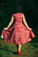 Load image into Gallery viewer, Frankie Pink Floral Swing Dress