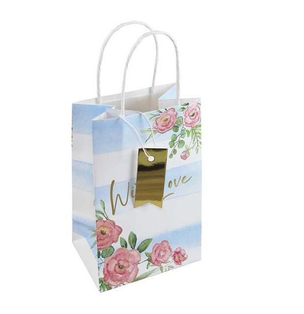 Gift Bag Small Rose Stripe