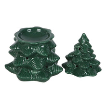 Load image into Gallery viewer, Green Fir Tree Oil & Wax Melt Burner