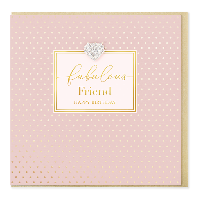 Hearts Designs Birthday Fabulous Friend Card