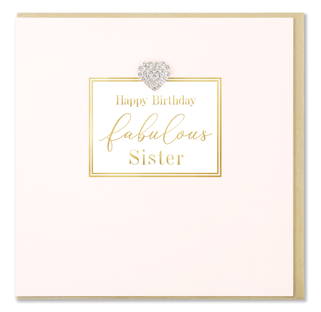 Hearts Designs Birthday Fabulous Sister Card