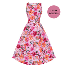 Load image into Gallery viewer, Hepburn Tahiti Swing Dress