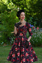 Load image into Gallery viewer, Margot Autumn Floral Swing Dress