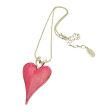 Load image into Gallery viewer, Miss Milly Pink Resin Heart Necklace