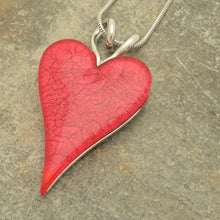 Load image into Gallery viewer, Miss Milly Red Resin Heart Magnetic Necklace