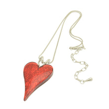 Load image into Gallery viewer, Miss Milly Red Resin Heart Necklace