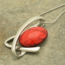 Load image into Gallery viewer, Miss Milly Red Swirl Pendant
