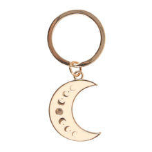 Load image into Gallery viewer, Moon Phase Enamel Keyring
