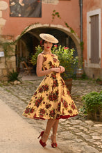 Load image into Gallery viewer, Orla Yellow Floral Swing Dress