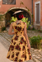 Load image into Gallery viewer, Orla Yellow Floral Swing Dress