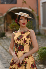 Load image into Gallery viewer, Orla Yellow Floral Swing Dress