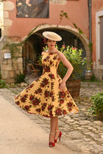 Load image into Gallery viewer, Orla Yellow Floral Swing Dress