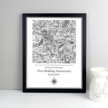 Load image into Gallery viewer, Personalised Framed Map Print 1805-1874
