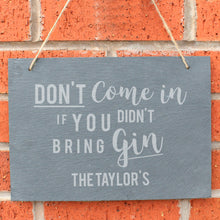 Load image into Gallery viewer, Personalised Gin Slate Sign
