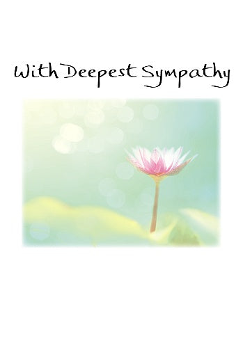 Pix & Pagels With Deepest Sympathy Card