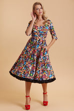 Load image into Gallery viewer, Pop Art Stretchy Swing Dress
