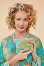 Load image into Gallery viewer, Powder Velvet Mini Zip Pouch Hummingbird