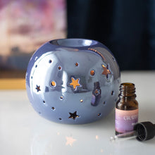 Load image into Gallery viewer, Purple Iridescent Star Oil & Wax Melt Burner