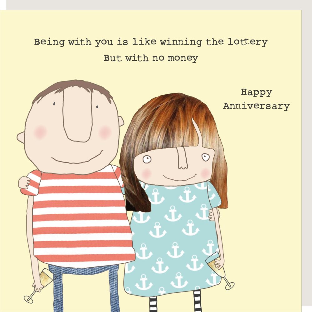 Rosie Made A Thing Anniversary Lottery Card